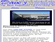 Tablet Screenshot of davezoffroadperformance.com